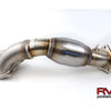 Catted Downpipe for 2022+ Honda Civic 2.0L N/A (Silver Ceramic)